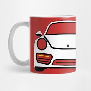 Porsche 911 White Mug